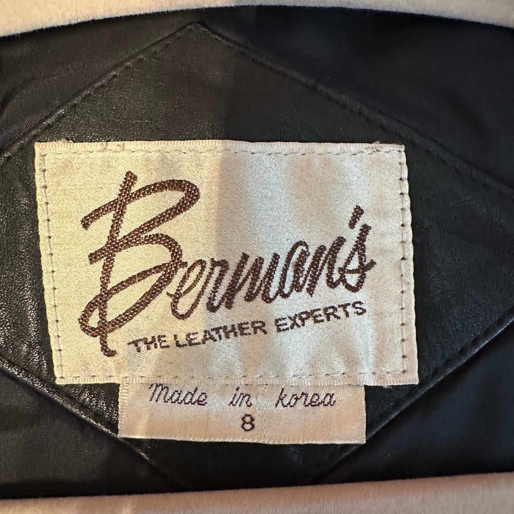Vintage Berman’s leather motorcycle jacket - Picture 10 of 11